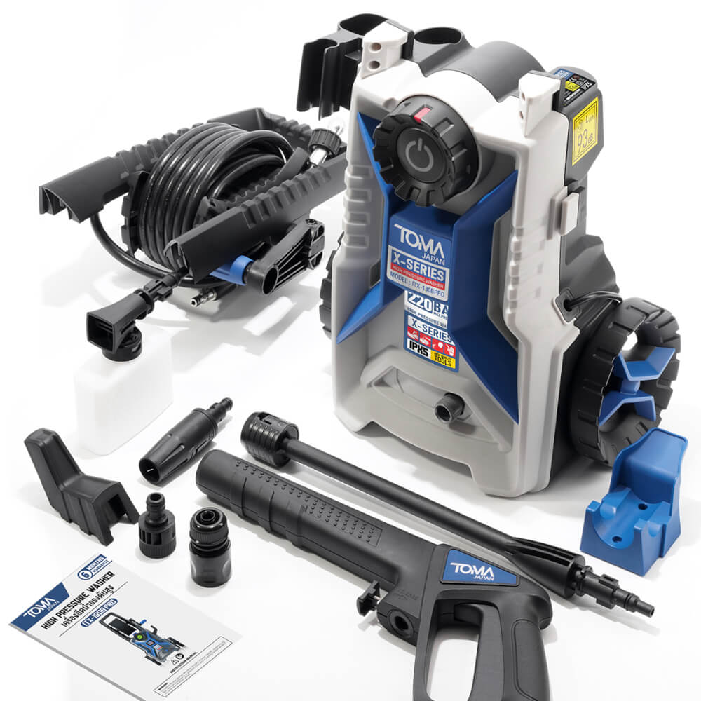 เครื่องฉีดน้ำแรงดันสูง TOMA JAPAN รุ่น ITX-180B-PRO 220 บาร์ 3000 วัตต์